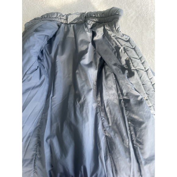 Vintage Windsor Bay S Long Gray Puffer Coat JC Penney Quilted Winter Jacket 70s - Picture 15 of 16